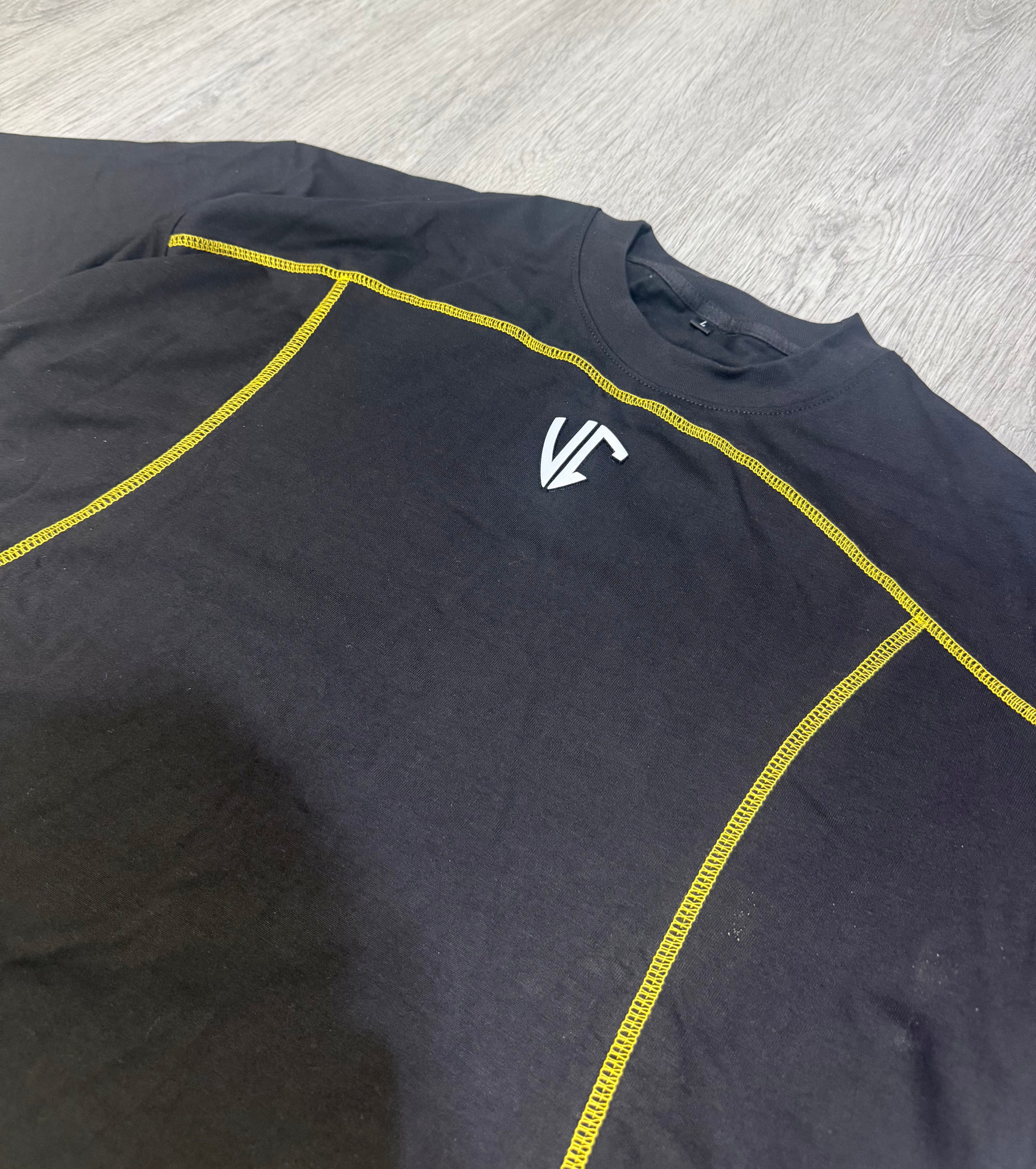 Voyage tEE (bLACK AND YELLOW )